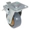 Vestil Rubber Swivel With Total Brake Caster 5 In. Diameter x 2 In. Width 661 lb Dark Gray/Gold CST-KSM-5X2MR-SWTB - alternate 4